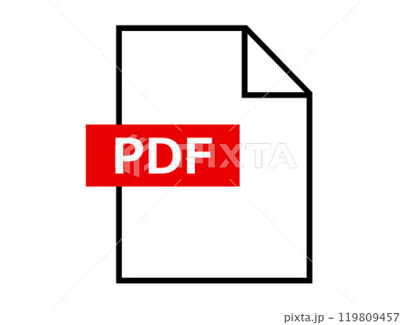 PDFファイルのアイコン PDFファイルのアイコン 119809457