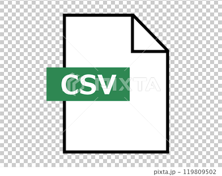 CSV file icon 119809502