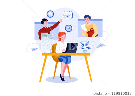 Multitasking Illustrations Multitasking Illustrations 119810033