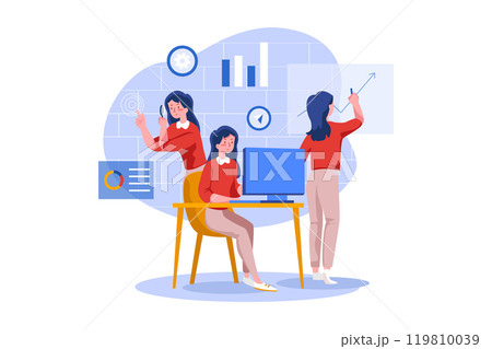 Multitasking Illustrations 119810039