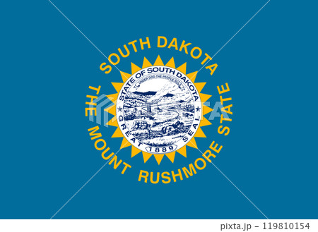 South Dakota State Flag background illustration South Dakota State Flag background illustration 119810154