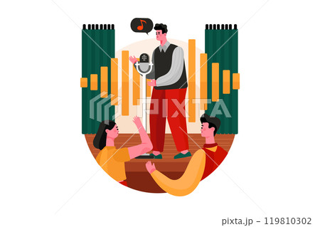 Open Air Concert Illustration 119810302