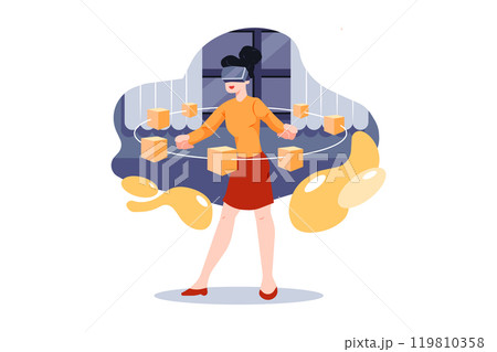 Blockchain Platform Research in virtual reality 119810358