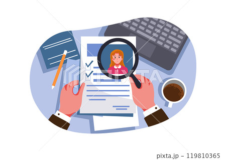 HR handpicks a person of a candidate people group 119810365