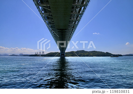 瀬戸大橋・下津井瀬戸大橋・田土浦公園から（岡山県・倉敷市） 119810831