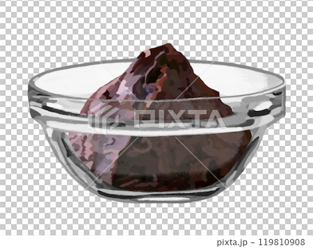Red miso (in a stack bowl) 119810908