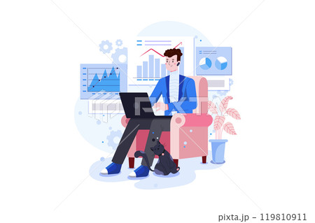 Business Investor giving finance to business CEO Business Investor giving finance to business CEO 119810911