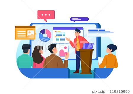 Business Presentation Illustration 119810999