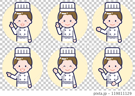 Male chef pose set_03 Male chef pose set_03 119811129