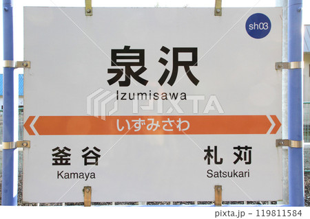 泉沢駅　いずみさわ　izumisawa　sh03　道南いさりび鉄道 119811584