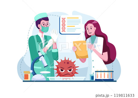 Doctors are researching on corona vaccines 119811633