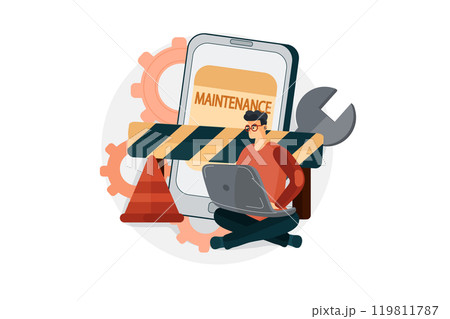 Software under maintenance Illustration 119811787