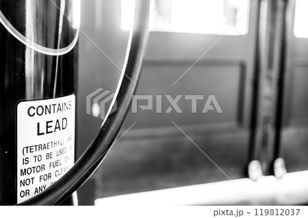 Selective focus on a warning sign stating Contains Lead Selective focus on a warning sign stating Contains Lead 119812037