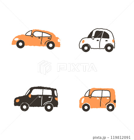 色んなかわいい自家用車4点セット 色んなかわいい自家用車4点セット 119812091