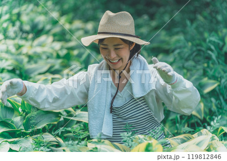 ギボウシリーフと花農家 119812846