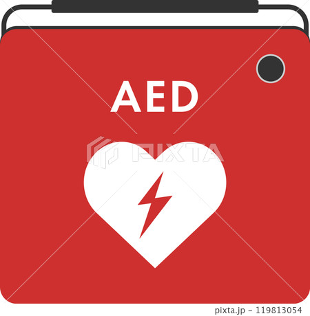 AED機器のシンプルカラーアイコン 119813054