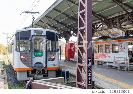 一畑電鉄 出雲大社前駅 駅構内の風景 一畑電鉄 出雲大社前駅 駅構内の風景 119813061