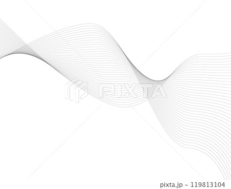 ウェーブ背景素材 テクノロジー 黒線 ウェーブ背景素材 テクノロジー 黒線 119813104