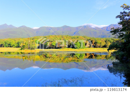 北海道紀行　　　9月下旬の知床五湖　　　紅葉の知床五湖 119813174