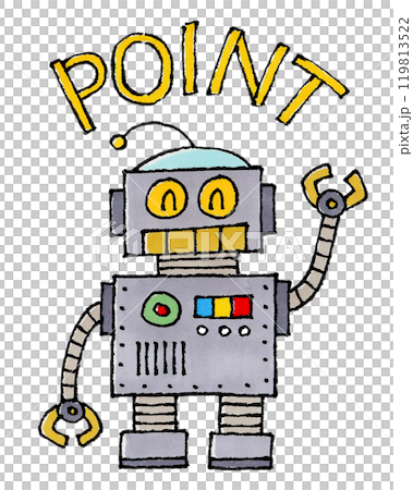 Retro robot character (POINT) Retro robot character (POINT) 119813522
