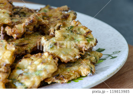 Simple and juicy homemade pork patties. Asian food concept Simple and juicy homemade pork patties. Asian food concept 119813985