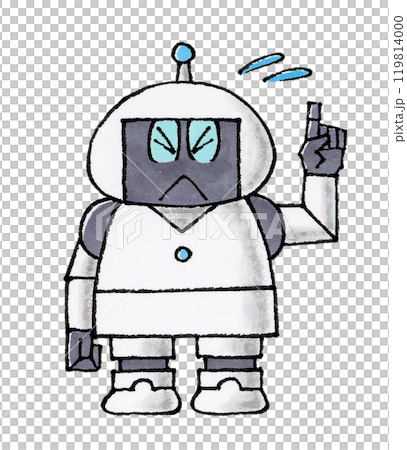 Troubled robot character Troubled robot character 119814000