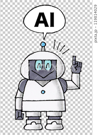 機器人角色與 AI 語音氣泡 119814029