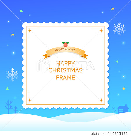 Christmas decoration illustration frame Christmas decoration illustration frame 119815172