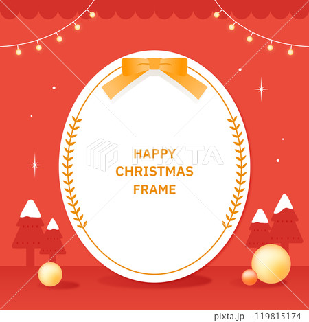 Christmas decoration illustration frame  119815174