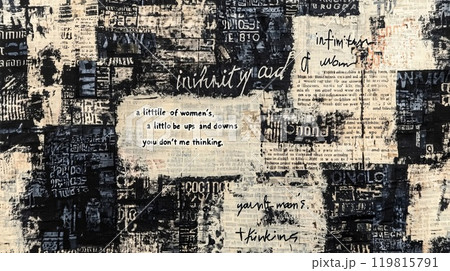 コラージュアートの背景 コラージュアートの背景 119815791