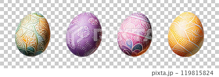 イースターエッグの透過素材 Easter egg 119815824