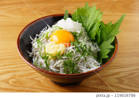 釜揚げしらす丼 釜揚げしらす丼 119816786