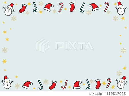 クリスマス背景オーナメント飾り22の5 119817068