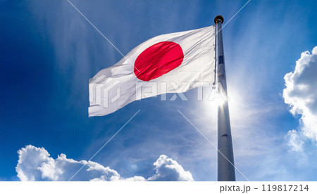 日本国旗,日の丸,Generative AI AI画像 119817214