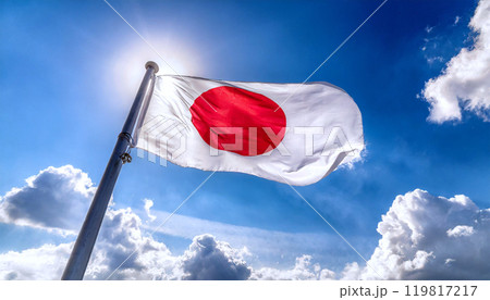 日本国旗,日の丸,Generative AI AI画像 119817217