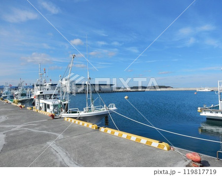 福島県浪江町「請戸漁港」全景 119817719