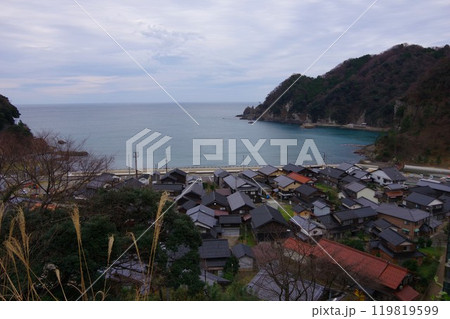 兵庫県香美町 香住区余部の町並み 兵庫県香美町 香住区余部の町並み 119819599