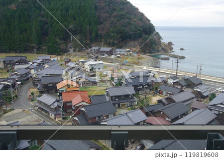 兵庫県香美町 香住区余部の町並み 兵庫県香美町 香住区余部の町並み 119819608