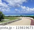 日本最南端の波照間島のニシの浜のハテルマブルー 119819673