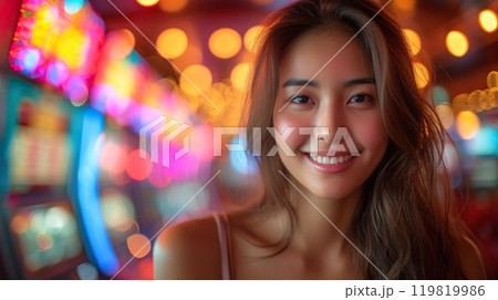 カジノで豪遊する欧米人女性09 カジノで豪遊する欧米人女性09 119819986