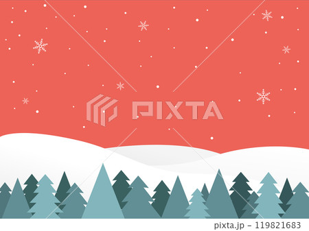 Vector illustration of winter landscape. Vector illustration of winter landscape. 119821683