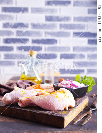 Chicken with spice and salt 119822193