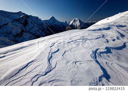 赤岩ノ頭のシュカブラと八ヶ岳連峰主峰群の眺め 赤岩ノ頭のシュカブラと八ヶ岳連峰主峰群の眺め 119822415