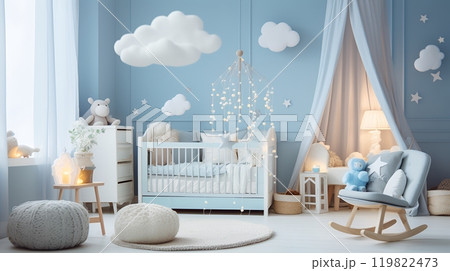 Nursery Decor for a Little Boyのイラスト素材 [119822473] - PIXTA