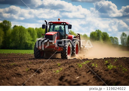 トラクターのイメージ01 トラクターのイメージ01 119824022