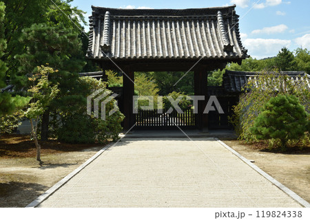 随心院　大玄関から見た薬医門 119824338