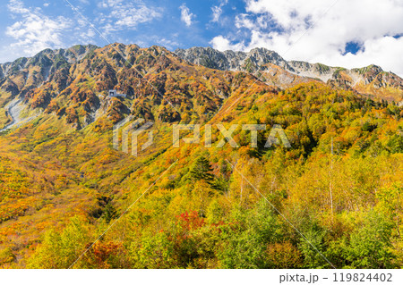 《富山県》紅葉の黒部平・立山黒部アルペンルート 119824402