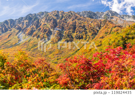 《富山県》紅葉の黒部平・立山黒部アルペンルート 《富山県》紅葉の黒部平・立山黒部アルペンルート 119824435