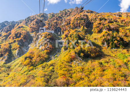 《富山県》紅葉の黒部平・立山黒部アルペンルート 《富山県》紅葉の黒部平・立山黒部アルペンルート 119824443