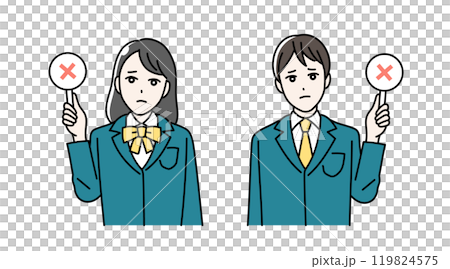 高中男生和女生舉圓鈔的插圖 高中男生和女生舉圓鈔的插圖 119824575